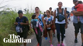 On the road with the migrant caravan [upl. by Adnalahs]