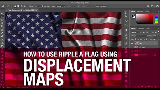 How to ripple a flag in Photoshop using Displacement Maps [upl. by Liuqnoj]