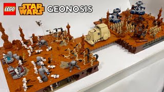 Lego Star Wars Battle on Geonosis MOC [upl. by Eisteb]