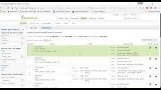 Find a Marriage Record using FamilySearch [upl. by Llerat836]