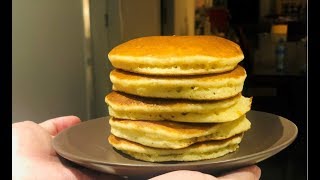 Pancakes o Panquecas SIN LECHE SIN MANTEQUILLA  Claudio Us [upl. by Enyawed]