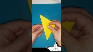 BARCO DE ORIGAMI ⛵⛵⛵ Como hacer un barquito de papel [upl. by Jablon]