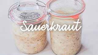 Sauerkraut receta fácil  Chucrut  Col fermentada [upl. by Ynots844]