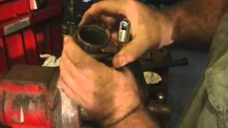 how to shrink amp contract a exhaust pipe to fit inside another [upl. by Tildy320]