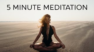 5 Minute Meditation for Anger Guided [upl. by Aicram]