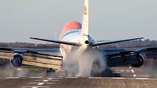 TOP 10 HARD LANDINGS  AIRBUS A380 BOEING 747 ANTONOV AN124  HD [upl. by Celinda]