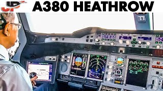 Piloting AIRBUS A380 into London Heathrow [upl. by Sankey494]