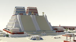 Minecraft Tenochtitlan Huey Teocalli quotTemplo Mayorquot  The Great Aztec Temple [upl. by Aihsined]