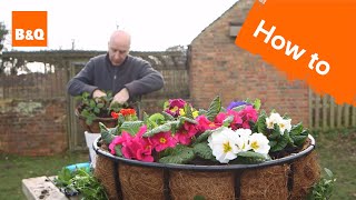 How to plant a hanging basket [upl. by Windham]