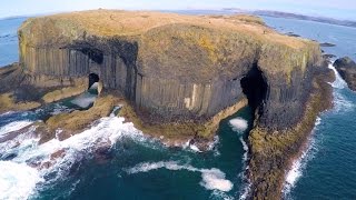 Fingals Cave shot with DJI Phantom 2 and GoPro [upl. by Einohpets702]