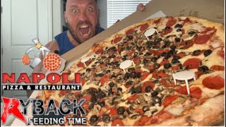 Ryback Takes On Napoli Monster 24 Inch Pizza ASMR [upl. by Giuditta]