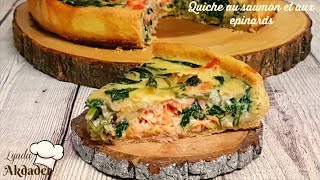 Tarte salée au saumon et aux épinards [upl. by Tabshey]