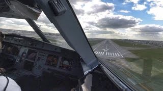 Airbus A321  Cockpit Landing at London Heathrow Airport  Pilots View GoPro [upl. by Henryson]