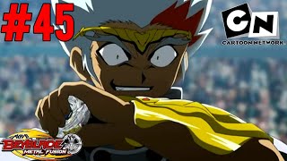 Beyblade Metal Fusion E45 quotEagles Counterattackquot Hindi Dub Cartoon Network 720p  Metal Saga S01 [upl. by Laehctim]