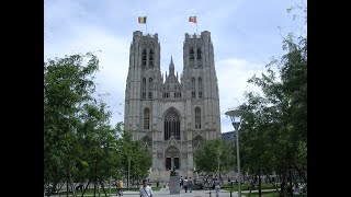 Cathédrale SainteGudule de Bruxelles  présentation de sonneries de cloches  plenum [upl. by Norval]