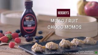 HERSHEYS Mixed Fruit ChocoMomos  100 Recipes With HERSHEYS Syrup [upl. by Eliak413]