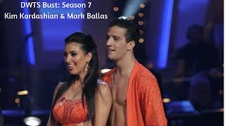 DWTS Bust Season 7 Kim Kardashian amp Mark Ballas [upl. by Susette]