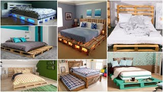 Pallet Bed  30 Beds Made Out Of Waste Wooden Pallets [upl. by Aundrea]