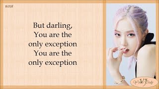 ROSÉ  The Only Exception Cover Lyrics [upl. by Jazmin450]