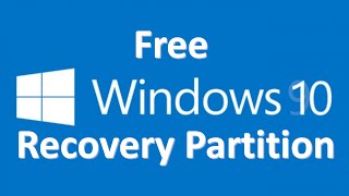 Create A Windows 10 Bootable Recovery Partition [upl. by Anglim]