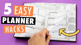 5 DIY PLANNER IDEAS  How to Organize Decorate amp Customize Your Planner [upl. by Nielsen177]