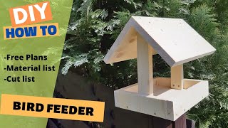 How to make a bird feeder  with bird feeder plans [upl. by Erodoeht]