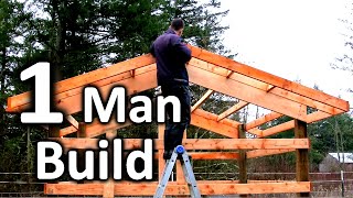 How to Build a Tiny Pole Barn in 5 MINUTES  Chicken House Plans [upl. by Inanak]