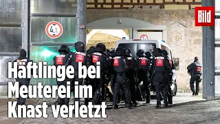 Gefängnismeuterei Polizei stürmt Knast in Thüringen  JVA Untermaßfeld [upl. by Strephonn]